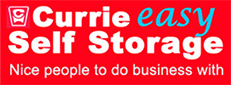 currie easy self storage nice people to do business with logo
