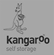 kangaroo self storage black and white logo