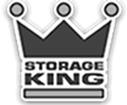 storage king black and white logo