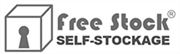 free stock self-storage black and white logo