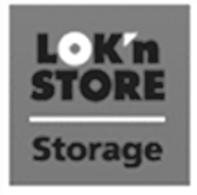 lok n store storage  black and white logo