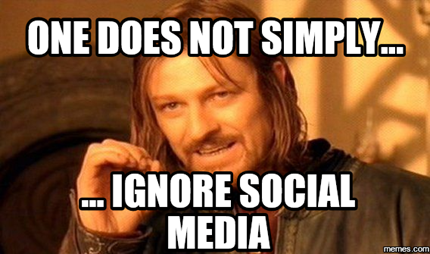 do not ignore social media meme